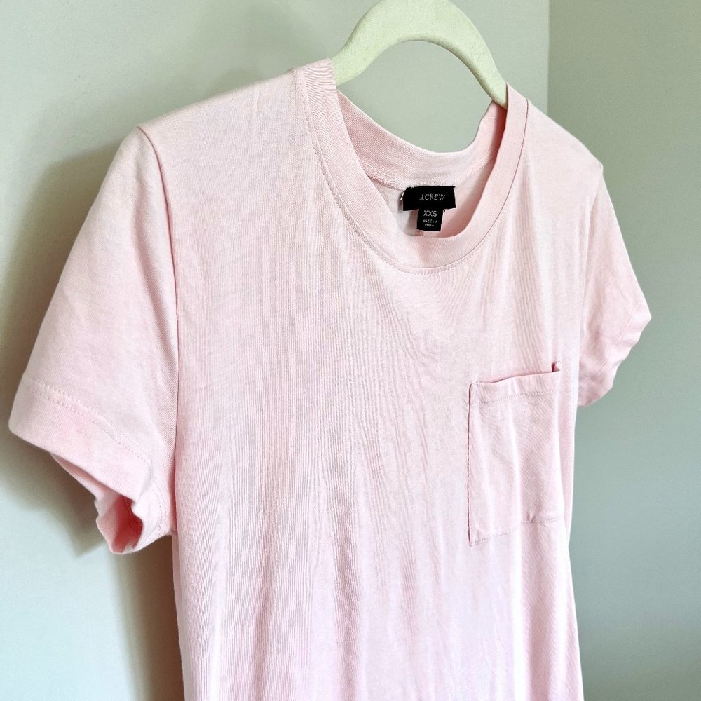 J.Crew Light Pink Pocket T-Shirt Dress (XXS)